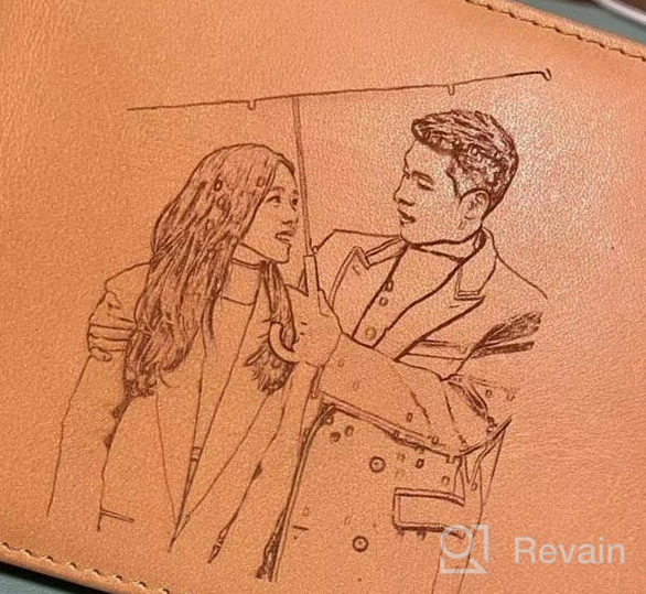 img 1 attached to Premium Cosomche Engraved Leather Wallets: Blessing 👜 Men's Accessories for Wallets, Card Cases & Money Organizers review by Maurice Cunha