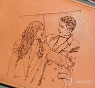 img 1 attached to Premium Cosomche Engraved Leather Wallets: Blessing 👜 Men's Accessories for Wallets, Card Cases & Money Organizers review by Maurice Cunha