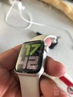 img 1 attached to Renewed Apple Watch SE in Gold Aluminum with 📱 GPS + Cellular and Pink Sand Sport Band - 40mm review by Chong Nahm Cho ᠌
