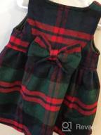 img 1 attached to Mud Kingdom Plaid Sleeveless Loose Fit Faux Wool Holiday Girls Dresses review by Juan White