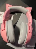 img 2 attached to 🐱 Upgrade Your Gaming with Razer Kraken BT Kitty Edition: Low Latency Bluetooth 5.0, Custom-Tuned Drivers, Beamforming Mic, & Chroma Lighting | Quartz Pink review by Faun Su ᠌