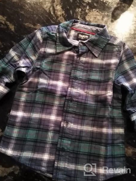 img 1 attached to 👕 OshKosh B'Gosh Boys' Toddler Woven Button Front Shirt review by Jacob Brooks