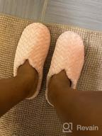 img 1 attached to Cozy Coral Fleece Memory Foam Slippers For Women - Flannel House Shoes With Slip-On Design For Indoor And Outdoor Comfort review by Glenn Kumar