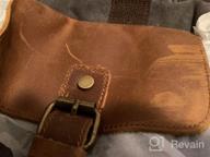img 1 attached to Kemy'S Genuine Leather Canvas Duffle Bag - Perfect Weekend Bag For Men And Women review by Crystal Cornwell