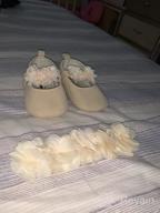 img 1 attached to Premium Isbasic Toddler Pincess Christening Baptism Girls' Flats: Stylish & Comfortable Shoes review by Becky Williams