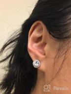 img 1 attached to SBLING Platinum Plated Earrings: Exquisite Swarovski Crystal Jewelry for Girls review by Carrie Robinson