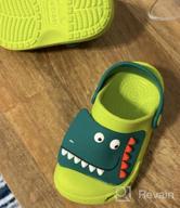 img 1 attached to 🦕 PEALAND Lightweight Dinosaur Slippers for Toddler Boys - Shoes, Clogs, and Mules review by Thomas Landis