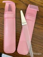 img 1 attached to 2-Pack Senignol Glass Nail File Set With Leather Case - Nano Crystal Shine Buffer And Polisher For Natural And Acrylic Nails - Professional Manicure Tools For Women And Girls review by Tony Buckley
