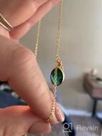 img 1 attached to Dazzle With The Me&Hz Birthstone Necklace: A Chic And Personalized Gift Idea For Women And Girls review by Devin Jenkins