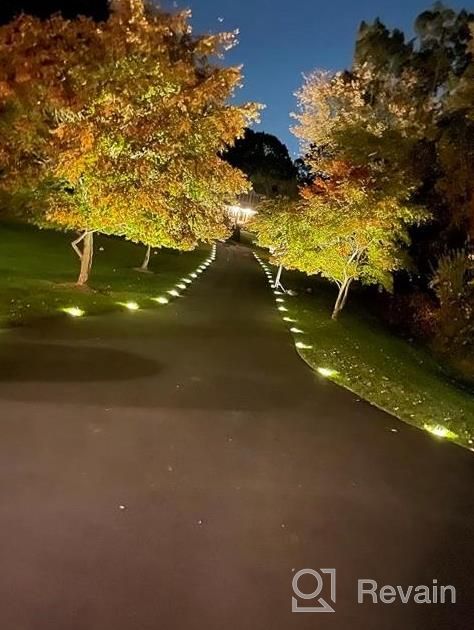 img 1 attached to SUNVIE Low Voltage Landscape Lights With Wire Connectors 12W LED Well Lights IP67 Waterproof Outdoor In-Ground Lights 12V-24V Warm White Pathway Garden Lights For Driveway Deck (10 Pack & Connectors) review by Cornelius Mosley