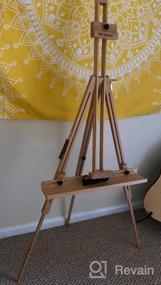 img 7 attached to 44"" Portable Painting Artist Easel - MEEDEN Tripod Field Painting Easel W/ Carrying Case, Solid Beech Wood Universal Tripod Easel For Painters Students & Landscape Artists
