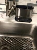 картинка 1 прикреплена к отзыву Sink Organizer With Drain Hole And Sponge Holder For Kitchen And Bathroom Soap Dispenser By ODesign от Chris Vargas