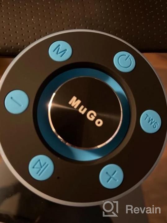 img 1 attached to Waterproof Bluetooth Shower Speaker - MuGo IPX7, Suction Cup, Wireless Portable Speaker with Mic, 8H Playtime, Stereo Sound for Bathroom, FM Radio, Light Show review by James Edwards