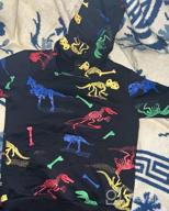 img 1 attached to Parent's Pick: HZXVic Dinosaur Sweatshirt Pullover 🦖 Black 6T - Trendy Boys' Fashion Hoodie & Sweatshirt review by Brad Arthur