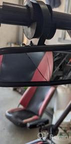 img 7 attached to 🔍 Enhance your UTV Experience with 15" Wide Rear View Race Mirror Convex Mirror for Polaris RZR800 1000 XP900 1000 S – Featuring 1.75" Clamp