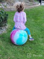 img 1 attached to AppleRound 70Cm Space Hopper Ball With Air Pump For Ages 13+ - Hippity Hop, Kangaroo Bouncer, Jumping Ball review by Peter Hallett