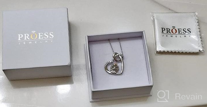 img 1 attached to 🌸 Hummingbird Necklace for Women - Sterling Silver Pendant with Flower Design - Ideal Gift for Best Friends, Girlfriends - Perfect for Birthdays, Anniversaries - PROESS Jewelry Collection review by Jasmine Harris