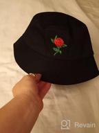 img 1 attached to Embroidered Bucket Hat For Men, Women, And Teens - Fashionable Summer Fisherman Cap By ZLYC review by Duane Kaul