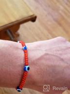 img 1 attached to 🔮 Kelistom 6-Piece Evil Eye/Hamsa Hand Kabbalah String Bracelets Set - Handcrafted Red, Black, Blue Braided String Bracelets for Women, Men, Boys, and Girls - Amulet Bracelets for Protection and Good Luck review by Kevin Parker