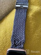 img 1 attached to Flexible And Chic: Bandiction Stretchy Braided Solo Loop Bands For Apple Watch 44Mm To 38Mm - Elastic Strap For Ultra SE Series 8/7/6/5/4/3/2/1 - Perfect For Women And Men review by Trendsetters Hare