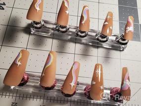 img 6 attached to 400шт матовые однотонные накладные ногти для гроба с полным покрытием для женщин-длинные балерины акриловые накладные ногти для украшения маникюра и дизайна ногтей