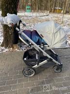 img 1 attached to UPPAbaby Cruz V2 Stroller - Gregory: Stylish Blue Melange Design with Silver and Saddle Leather Details review by Ada Socha ᠌