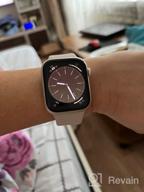 img 2 attached to Apple Watch Series 8 45mm Aluminium Case, Starlight Sport Band review by Riko Doi ᠌