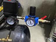 img 1 attached to Zinc Alloy Compressed Air Regulator With 1/2" NPT Connection, 150 Psi Copper Core Gauge And Metal Bracket - Ideal For Air Compressors And Pneumatic Tools By NANPU review by Alex Marshall