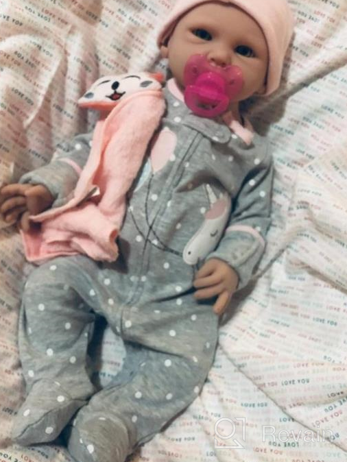 img 1 attached to Realistic IVITA 19 Inch Full Silicone Baby Doll - Soft Newborn Girl Dolls For Lifelike Playtime Fun review by Chris Jenkins