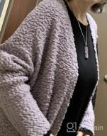 img 1 attached to Saodimallsu Women'S Chunky Popcorn Cardigan Oversized Open Front Boyfriend Batwing Long Sleeve Fuzzy Knit Sweaters review by Lena Marckese