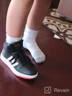 img 1 attached to White Black Adidas Unisex Youth Hoops Athletic Shoes for Girls review by Sonia Hills