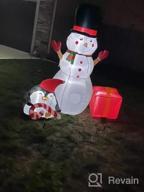 img 1 attached to 6 FT Inflatable Santa With LED Lights - Perfect Christmas Decorations For Outdoor Yard, Garden, Patio & Lawn Party! review by Doug Hook