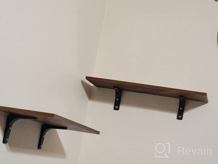 img 1 attached to Upsimples Set Of 5 Sturdy Floating Shelves For Stylish Wall Décor And Functional Storage review by Patrick Biletnikoff