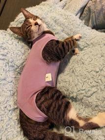 img 7 attached to 🐱 Surgical Abdominal Wound Recovery Suit for Cats - Indoor Pet Clothing & E-Collar Alternative Pajama Suit After Surgery