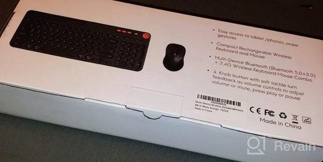 img 1 attached to CHESONA Multi-Device Rechargeable Bluetooth Keyboard And Mouse With Phone Holder review by Dinero Bentz