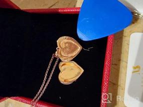 img 8 attached to Ожерелье-медальон из стерлингового серебра/настоящего золота с подсолнухом и розовым золотом - вмещает фотографии, фото, держите кого-то рядом с собой. Персональный подарок