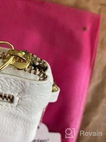 img 7 attached to Наградной итальянский кожаный кошелек сцепления браслета кошелек для женщин со стильной золотой молнией