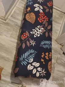 img 8 attached to Removable Washable Dining Bench Slipcover - Fuloon Flower Apricot Print Stretch Seat Protector Cover For Living Room, Bedroom, And Kitchen - Anti-Dust And Stylish