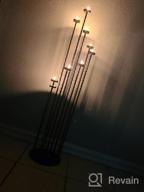 img 1 attached to mtyle Floor Candelabra: Elegant Tall Candle Holders for Weddings with 9 Tea Light Candles & Sturdy Round Base - Silver Iron Décor review by Aaron Leburu