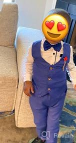 img 5 attached to Christmas Boys Suits Set: Long Sleeve Shirts + Vest + Pants + Bow Tie | Toddler Boy Outfits | 4pcs Kids Sets | Children Tuxedos