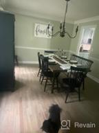 img 1 attached to Rustic Black Chandelier For Farmhouse Style Dining Room And Kitchen Island Lighting review by Garon Tafolla