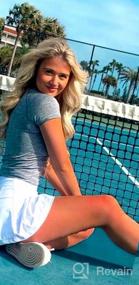 img 5 attached to Подчеркните свой спортивный стиль с помощью женской теннисной юбки EISHOPEER с высокой талией, карманами и шортами