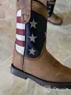 img 1 attached to Kids' Smoky Mountain Boots - Stars & Stripes Series - Western Boot with Square Toe, Leather Upper, Rubber Sole, Block Heel, and Tricot Lining review by Dave Sidhu