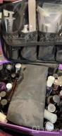img 1 attached to ButterFox Nail Polish Storage Organizer Carrying Case Bag, Holds 60-70 Bottles With Pockets For Manicure Accessories (Charcoal/Purple) review by Robert Dickinson