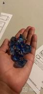 img 1 attached to Pink & Cyan Iridecent Swirls DND Polyhedral Dice Set - 11 Piece For Dungeons And Dragons, D&D Role Playing Games review by Corey Slivinsky