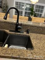 img 1 attached to Arofa Champagne Bronze Kitchen Faucet With Pull Out Sprayer: Upgrade Your Sink With A Single Handle Design And Golden Finish review by Ronnie Cole