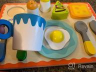 img 1 attached to Colorful Wooden Dessert Tray Perfect For Learning And Serving review by Robert Abdi