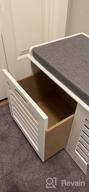 img 1 attached to Organize Your Shoes In Style With Haotian FSR108-W Shoe Cabinet: White 3 Flip-Drawers Shoe Rack And Storage Bench review by Andrew Sticher
