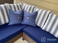 картинка 1 прикреплена к отзыву Маленькая темно-синяя эластичная подушка для дивана-трансформера с эластичным дном - чехол Womaco. от Steve Rohde