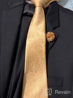 img 1 attached to 💼 Dubulle Black Formal Set: Necktie, Hankerchief, and Cufflinks review by Chris Cooper